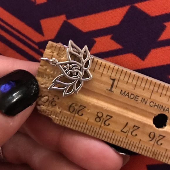 π΄SALE ! lotus flower om sign steel chain necklace - Picture 6 of 7